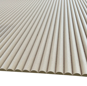 Panneaux muraux en bois cannelés modernes (mi-ronds) - Product Image 3