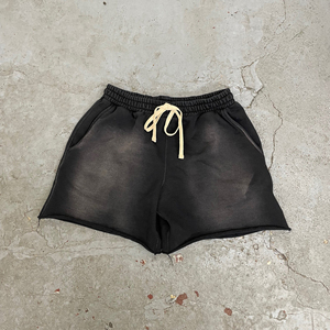 Pantalones cortos de malla para gimnasio lavados con ácido y con estampado floral vintage de talla grande para hombre, ropa de calle, para correr, informales - Product Image 5