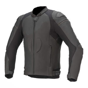 Veste courte de motards imprimée personnalisée brodée Streetwear veste de course pour hommes en cuir PU de moto - Product Image 2