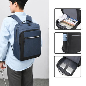 Mochila impermeable duradera para ordenador portátil para hombre, mochila escolar y de viaje de gran capacidad con puerto de carga USB - Product Image 3