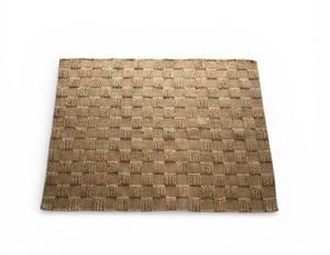 Tapis de prière moderne en jute naturelle fait à la main, tissage plat écologique, durable, texturé, extra épais, tapis de salon - Product Image 4