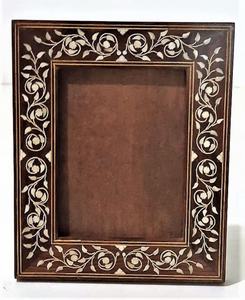 Handcrafted Bone Inlay Resin <b>Photo</b> <b>Frame</b> with Mother of <b>Pearl</b> Inlay for Wall Decoration - Product Image 1