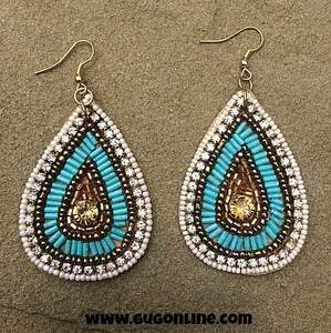 Pendientes de cuentas bordados de moda para fiestas - Product Image 5