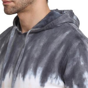 Sweat à capuche tie-dye d'hiver de haute qualité Sweat à capuche en coton mélangé avec logo personnalisé Service OEM Sweat à capuche tie-dye pour hommes - Product Image 6