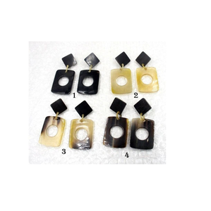 Los mejores pendientes de cuerno de búfalo, pendientes de moda a precio mayorista de India, pieza de diseño bajo de exportación de glowin fashion - Product Image 1