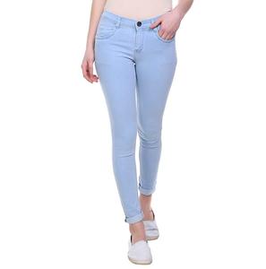 Pantalones Vaqueros de Mezclilla para Hombre, Corte Regular, Transpirables, Color Azul Sólido, Nueva Moda - Product Image 5