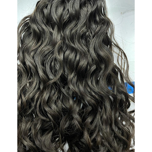 Calidad Premium 100% Extensiones de cabello indio Remy Virgen sin procesar Onda natural Alta cantidad a precios económicos - Product Image 4