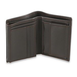 Cartera Bifold de Cuero Genuino Delgada de Alta Calidad OEM para Hombre, con Logotipo Personalizado, Bloqueo RFID, Duradera, Multifuncional, de Gran Capacidad y Corta - Product Image 2