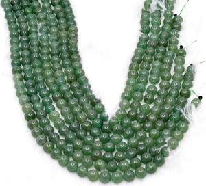 Perles en pierre d'aventurine bleu-vert naturel, perles en vrac de 8 mm, perles mélangées pour la fabrication de bijoux en gros - Product Image 6