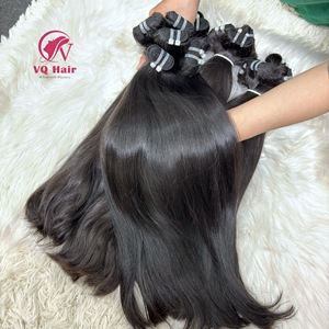 Vente en gros de cheveux vietnamiens bruts droits naturels 100% cuticules de haute qualité alignées Machine Double trame un donneur cheveux non transformés - Product Image 3