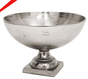 High Selling <b>Silver</b> Finished Round Shape Serving <b>Bowl</b> With Golden Bird Design - Product Image 3