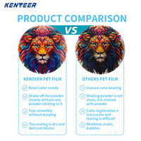 Film PET Premium Kenteer DTF en rouleau de 60 cm, film PET DTF 60 cm simple face pour l'impression de t-shirts