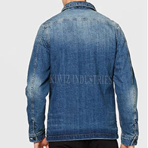 Top Fashion Men's Jeans Jackets Latest Hot Selling Fancy Casual Classic Jackets Male Brand <b>Clothes</b> Jeans Men's Jacket - Product Image 3