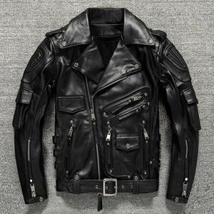 Chaqueta de Cuero Casual de Invierno para Hombre, Nueva Chaqueta Negra de Motociclista de PU con Diseño de Béisbol para Hombre - Product Image 6