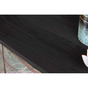 Gabinete de almacenamiento de madera hecha a mano de mango macizo nuevo de mármol en aparador de fábrica de estilo rústico indio para uso en la cocina - Product Image 3