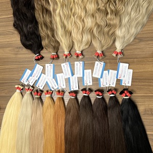 Premium Thanh an Hair Remy Vietnamese Human Hair Bulk Machine Double Weft Wavy Colored No <b>Tangle</b> No Shedding - Product Image 6