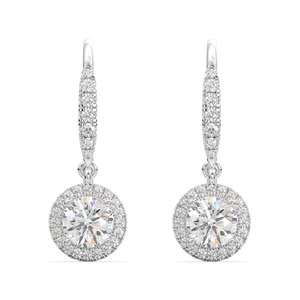 Pendientes de diamantes brillantes redondos de calidad de exportación con certificación para reventa y regalos disponibles a precio de exportación - Product Image 3