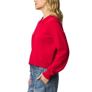 Pull en cachemire 100% de haute qualité pour femmes, style simple à épaules tombantes, col polo, style décontracté uni pour la saison d'automne - Product Image 4