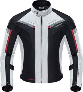 Nouvelle arrivée Veste de moto en cuir respirante et imperméable pour homme Manches longues Équipement de conduite sportive 360g Toutes saisons - Product Image 1