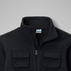 Vêtement décontracté avec poches et col montant, veste en polaire pour garçons à prix avantageux, avec logo personnalisé, prix de gros pour les acheteurs en gros - Product Image 3