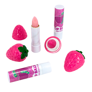 Lot de 12 pièces - Mocoallure Labial Fresa Dúo 2 en 1 - Rouge à lèvres mat et gloss hydratant - Design Kawaii avec parfum - Vente en gros - Product Image 2