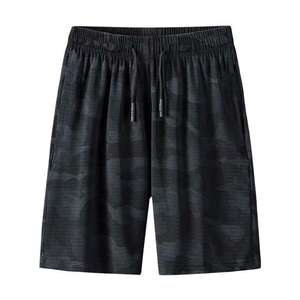 Short de course sportif taille haute décontracté OEM 100% maille polyester léger 150 G respirant anti-rétrécissement fermetures éclair pailletées avant - Product Image 3