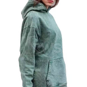 Acid Wash Hoodie <b>Women</b> Casual Loose Fit Lightweight Pullover <b>Sweatshirt</b> Street Style Acid Wash Hoodies - Product Image 3