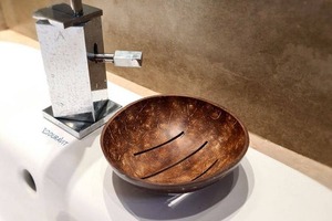 Jabonera de Madera Natural, Bandeja para Jabón para Baño y Restaurante, Juego de Baño de Madera, Jabonera Duradera Hecha en India - Product Image 4