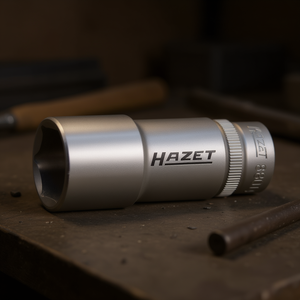 Hazet 3/8'' Long Metric Square 6-Point <b>Socket</b> with Traction Profile - Product Image 3