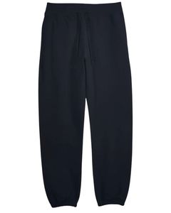 Black Fleece <b>Tracksuit</b> Set for Unisex <b>Plain</b> Hoodie and Jogger Pants Two Piece Outfit Warm Winter Casual Wear Elastic Waist OEM - Product Image 3