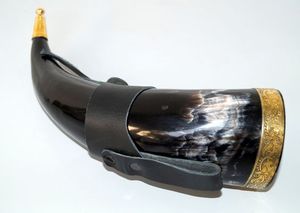 Meilleure qualité écologique corne de buffle tasse corne à boire à la main Style animal avec support naturel Viking poli - Product Image 4