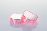 Boîtier compact vide OEM couleur nude pour coussin de teint, emballage de luxe pour maquillage, conteneur rechargeable pour coussin d'air cosmétique