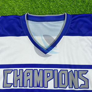 เสื้อเจอร์ซีย์ฮ็อกกี้น้ำแข็งระเหิดสามารถปรับแต่งได้พร้อมหมายเลขและโลโก้ส่วนตัวสำหรับทีมและลีกการฝึกซ้อม - Product Image 3