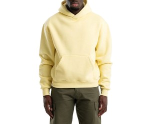 Sweat à capuche unisexe vert brodé en molleton 100% coton 300g, écologique, hiver, poche kangourou, streetwear, haute couture - Product Image 5