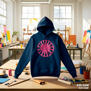 Sweat à capuche personnalisé 420GSM poids lourd Streetwear Style Pull Sweat zippé brodé Impression numérique Bouffée Imperméable Hommes - Product Image 2