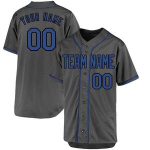 Maillot de baseball personnalisé adulte boutonné nom de l'équipe numéro uniformes hommes jeunes sublimation polyester prix de gros maillot - Product Image 5