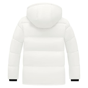 Veste matelassée légère et décontractée pour hommes, style High Street, tissu en laine résistant à l'eau avec capuche détachable, service OEM - Product Image 2