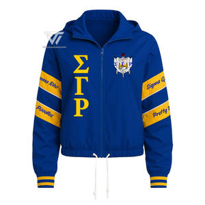 Vente en gros de vêtements de sororité grecs Sigma Gamma Rho veste à capuche brodée - Product Image 1