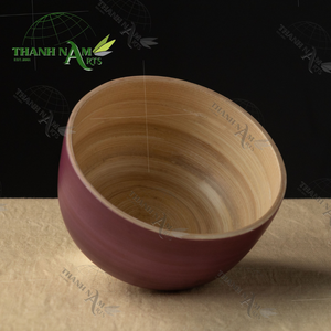 Tazón de servicio de bambú desechable respetuoso con el medio ambiente personalizado OEM para uso reutilizable en cocina o fiesta directo de Vietnam - Product Image 1