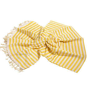 Toalla de playa de algodón turco de tejido plano ligero de calidad superior, textura tradicional esencial de verano suave sin arena de secado rápido - Product Image 3