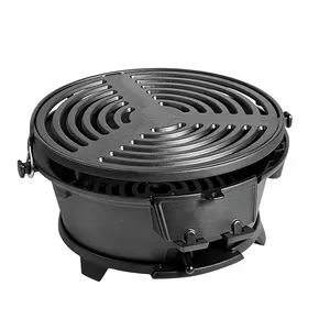 <span class=keywords><strong>Barbecue</strong></span> Kamado Rond Mini Portable <span class=keywords><strong>en</strong></span> <span class=keywords><strong>Fonte</strong></span> pour Extérieur avec Contrôle de la Flamme – Offre Spéciale - Product Image 4