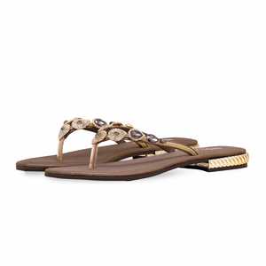 Sandalias De Tacón Fantasía Oliva FN0753 Chappal - Product Image 3