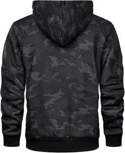 Sweat à capuche unisexe en molleton 100 % coton de haute qualité, imprimé numériquement, pour l'hiver, style streetwear, couleur unie, logo personnalisable - Product Image 6