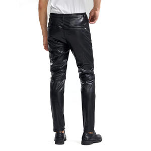 Premium <b>Men</b> Biker Style Leather Pants Trendy Motorcycle <b>Trousers</b> Slim Fit Streetwear Riding Fashion - Product Image 5