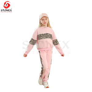 Niños Jogger Niños Pantalones de chándal y Sudadera con capucha Biker Sublimation Wear Ropa 2024 Conjuntos de chándal de dos piezas para niños - Product Image 3