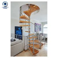Kompakte Treppe mit Geländer Rutsch feste Glass tufen für schmale Innenräume Kleine Treppen Wendeltreppen