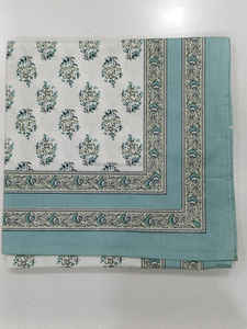 Moderno 100% algodón bloque de mano impreso Buti CUBIERTA DE LINO DE MESA técnicas hechas a mano - Product Image 2