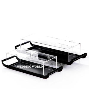 Juego de dos bandejas de chocolate con acabado negro Bandeja de chocolate hecha a mano de alta calidad Bandeja de chocolate de diseñador de tamaño personalizado - Product Image 5