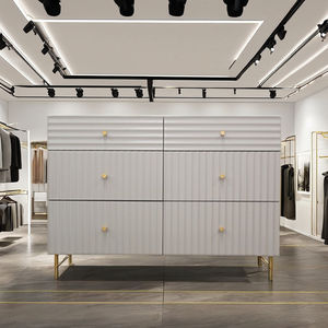 Cómoda Ancha de Lujo con 6 Cajones, Fabricada a Mano en Madera Maciza de Caoba con Acabado Blanco, Amplio Espacio de Almacenamiento, Muebles de Dormitorio - Product Image 3