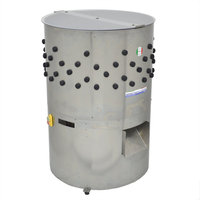 Nouvelle machine à plumer les volailles automatique, moteur électrique, acier inoxydable, haute capacité, 120-140 pièces/heure, fabrication italienne